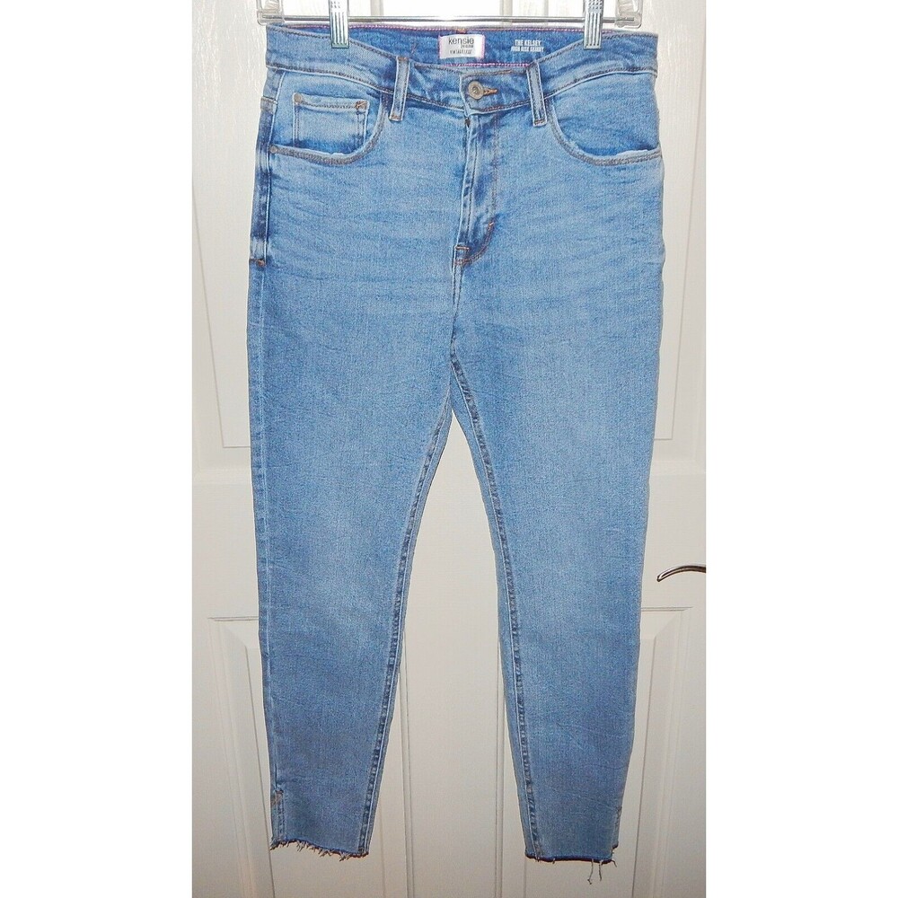 Kensie Jeans Women’s 8/29 Vintage Luxe The Kelsey High Rise Skinny Raw Hem